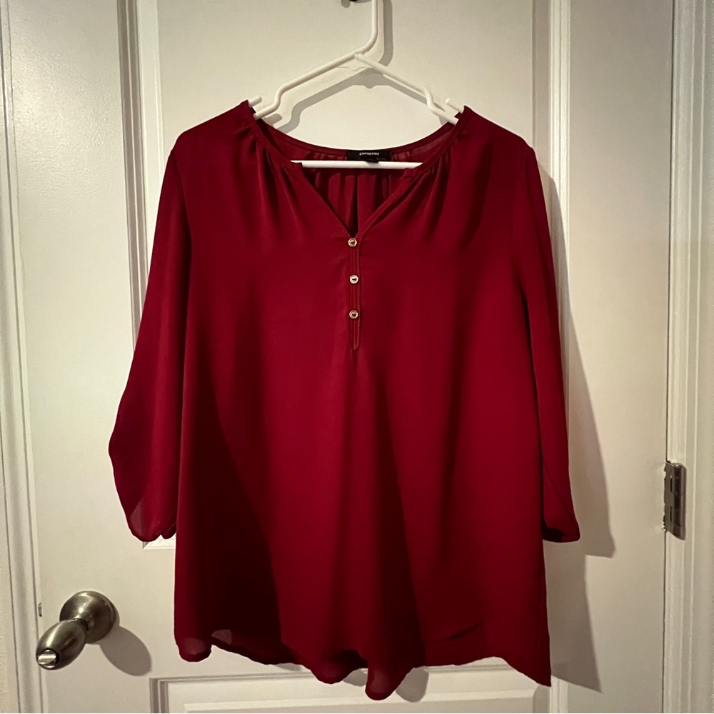 Women’s red blouse
